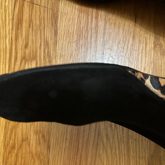 Calfskin Leopard Wedges - Picture 8 of 8